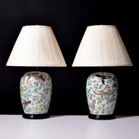 Pair of Large Chinese Export Famille Verte Table Lamps - Sold for $1,408 on 05-18-2024 (Lot 511).jpg